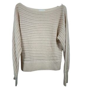 Intermix Wool/Cashmere Creamy Beige Sweater S